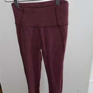 Lulu lemon maroon leggings